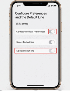 setup esim on iphone
