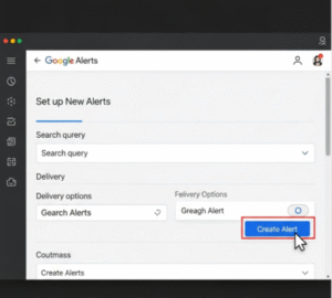 Google Alert Setup.