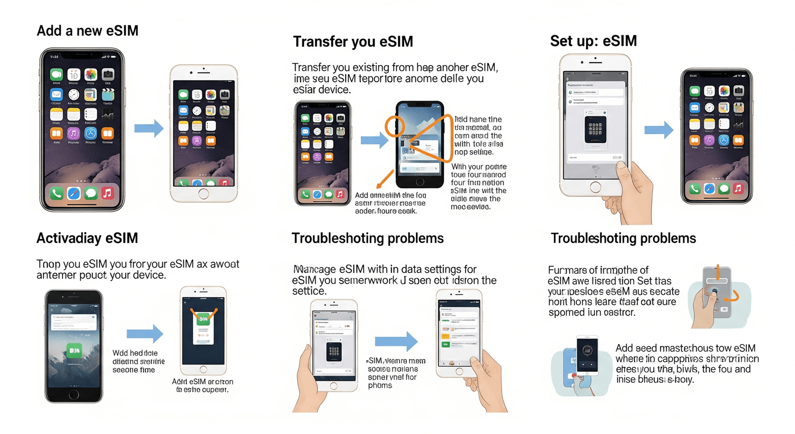 setup esim on iphone