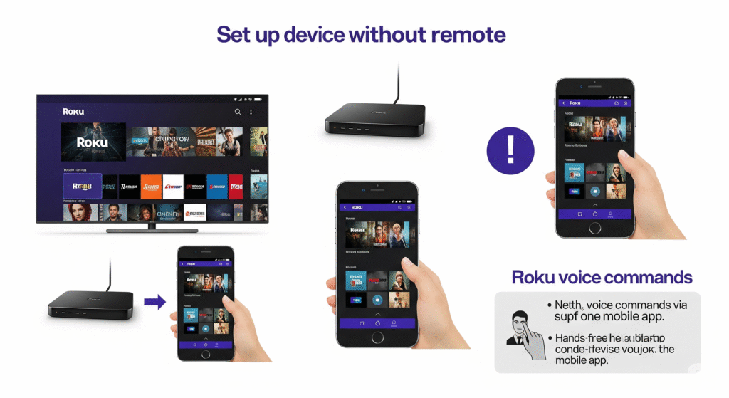 setup roku without remote