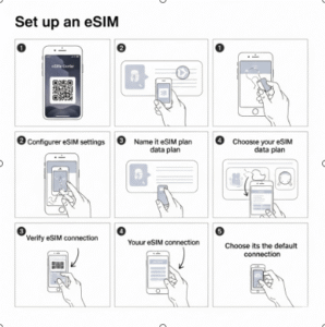 setup esim on iphone