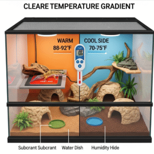 leopard gecko tank setup