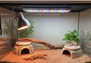 leopard gecko tank setup