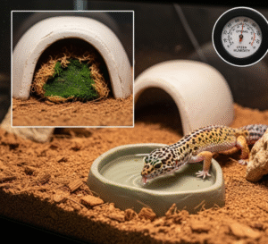 leopard gecko tank setup