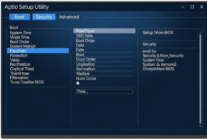 aptio setup utility