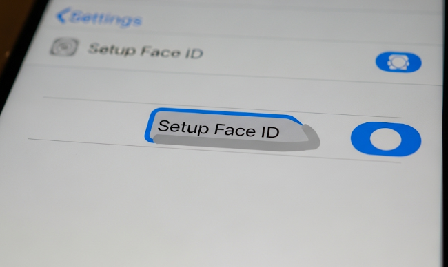 Setup face id greyed out