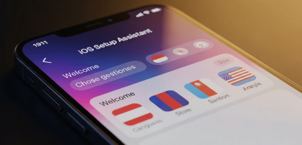 iOS setup assistant