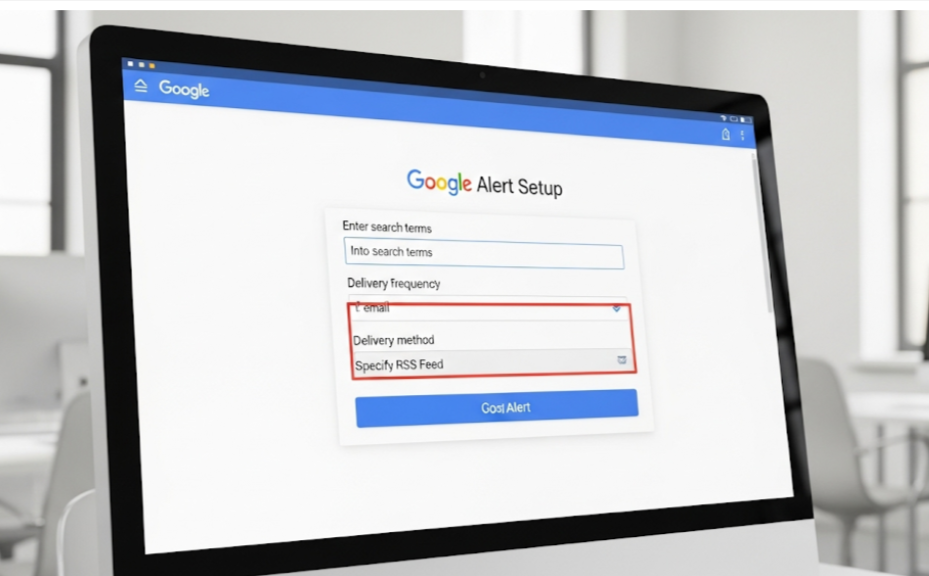 Google Alert Setup.