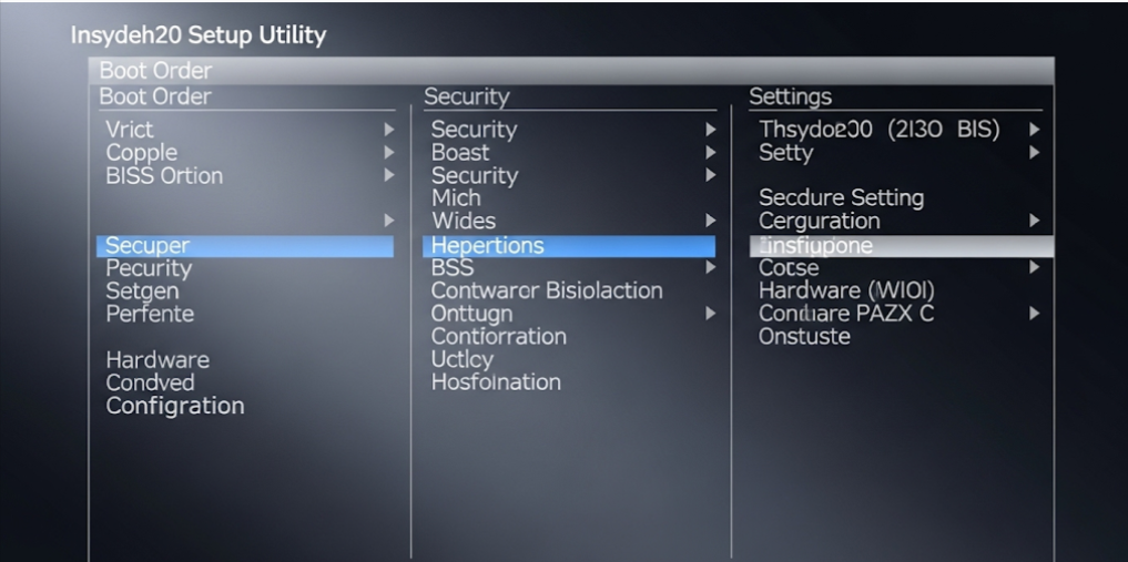 Insydeh20 setup utility