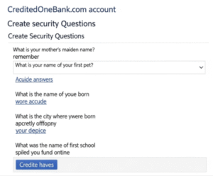 Creditedonebank com account setup