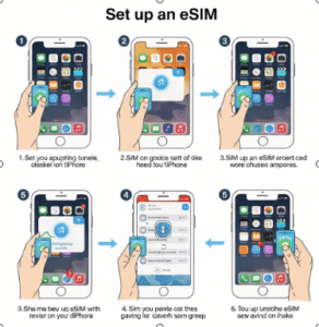 setup esim on iphone