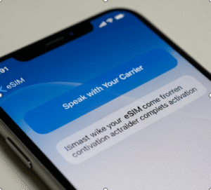 setup esim on iphone