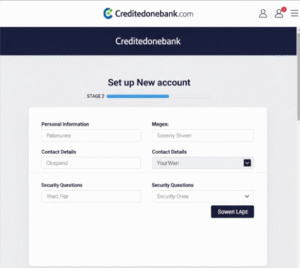 Creditedonebank com account setup